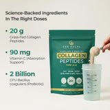 ZEN HALAL Collagen Powder in a smoothie