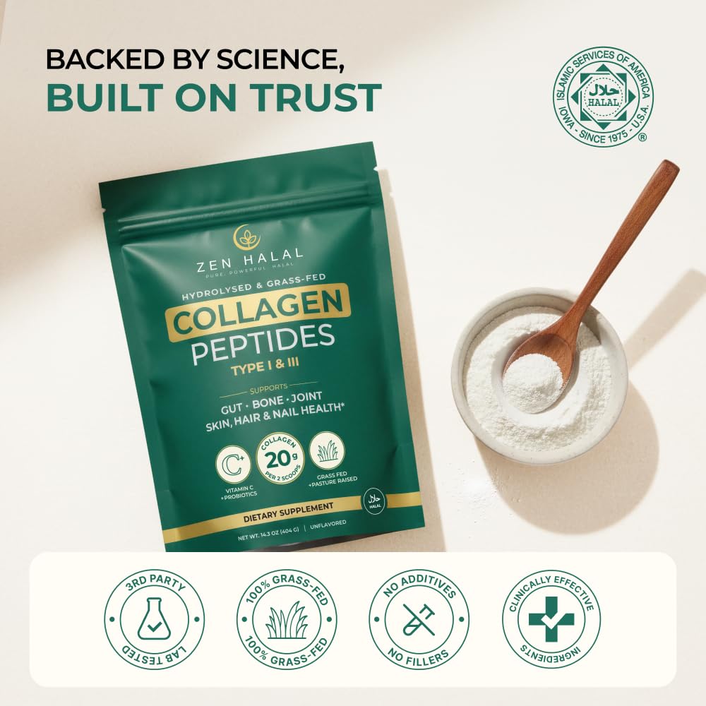ZEN HALAL Collagen Powder nutritional information