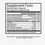 Zen Haus Vitamin D3 & K2 Supplement 30 Capsules back view