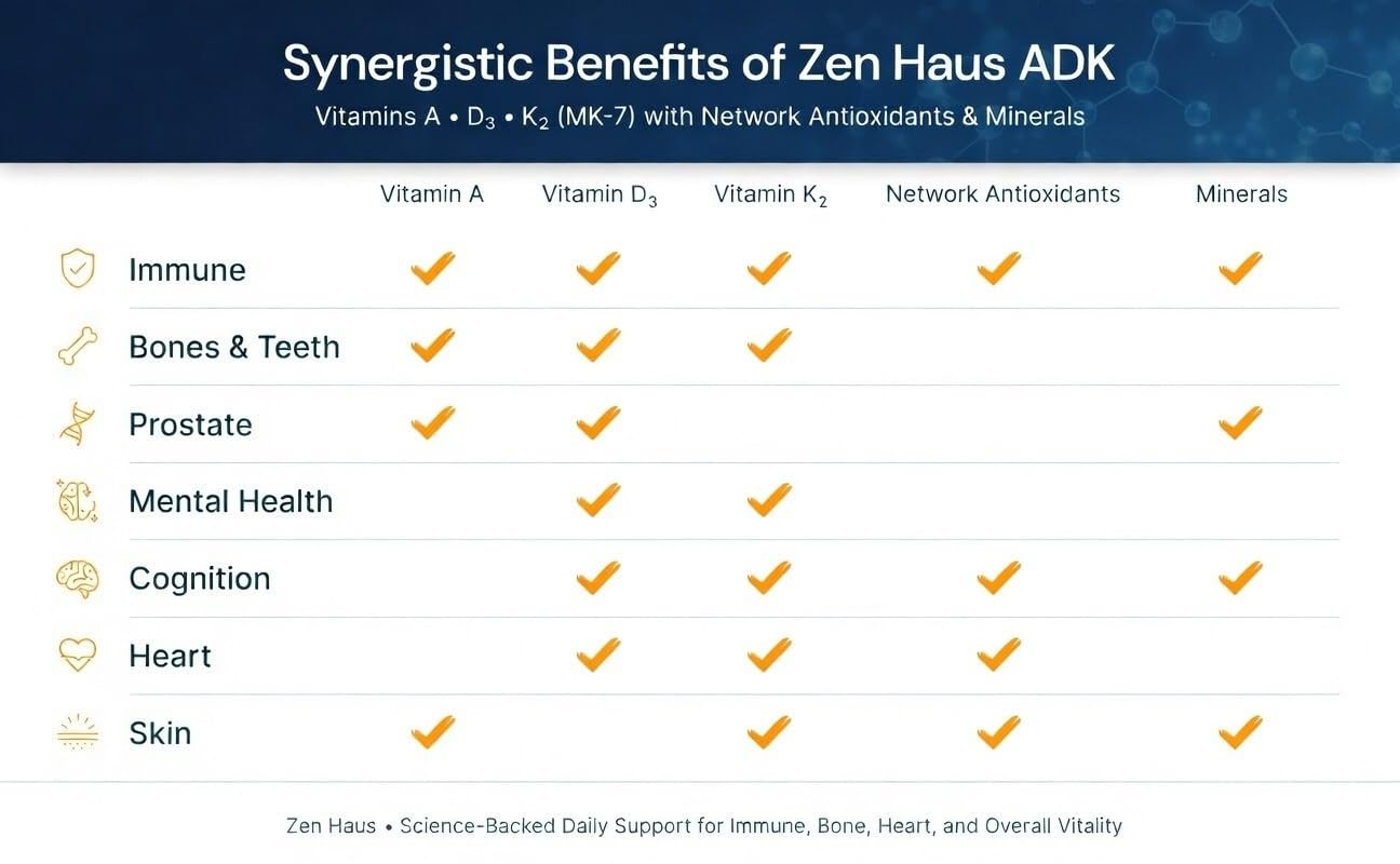 Zen Haus Vitamin D3 & K2 Supplement capsule close-up