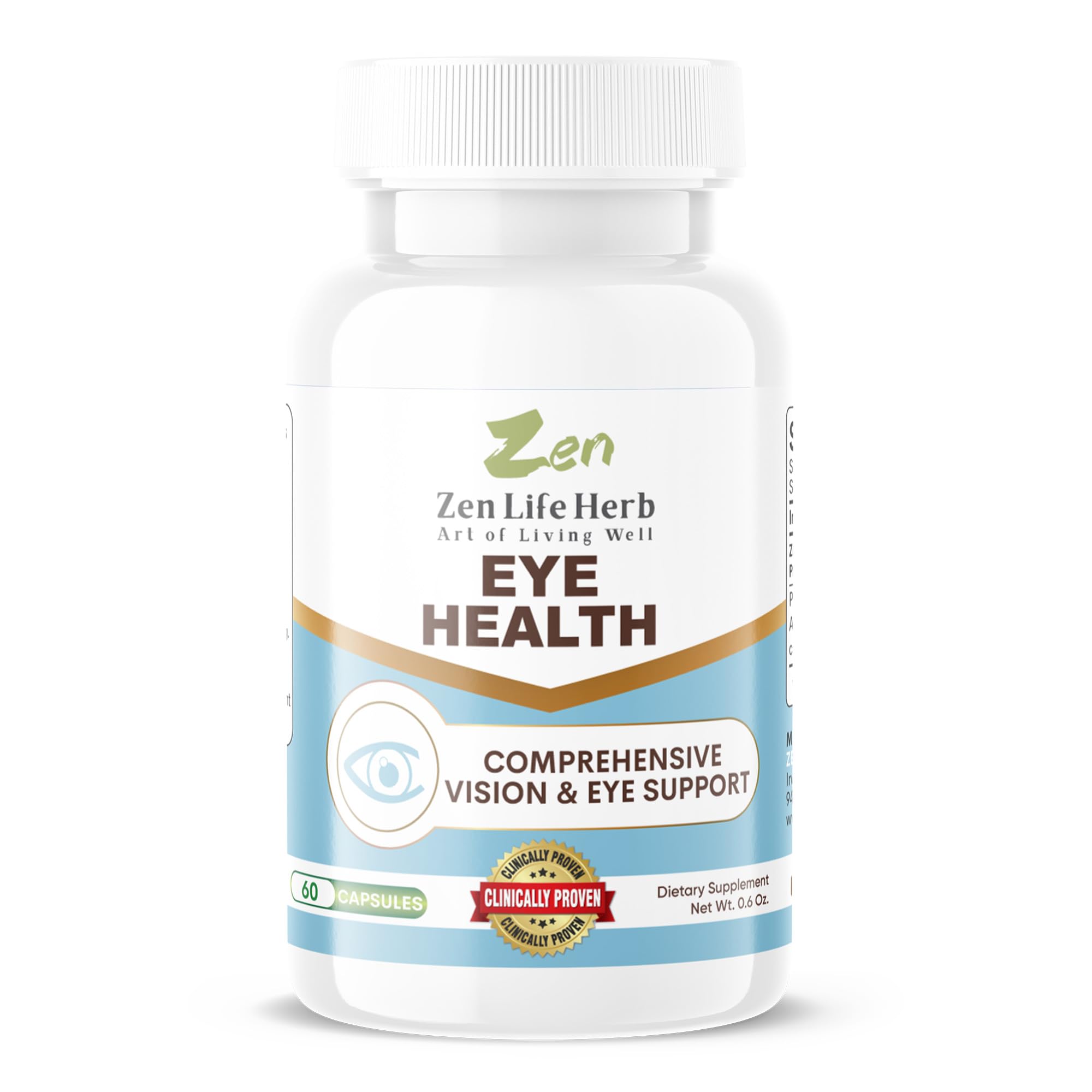 ZEN LIFE HERB Eye Health Supplement front view with packaging