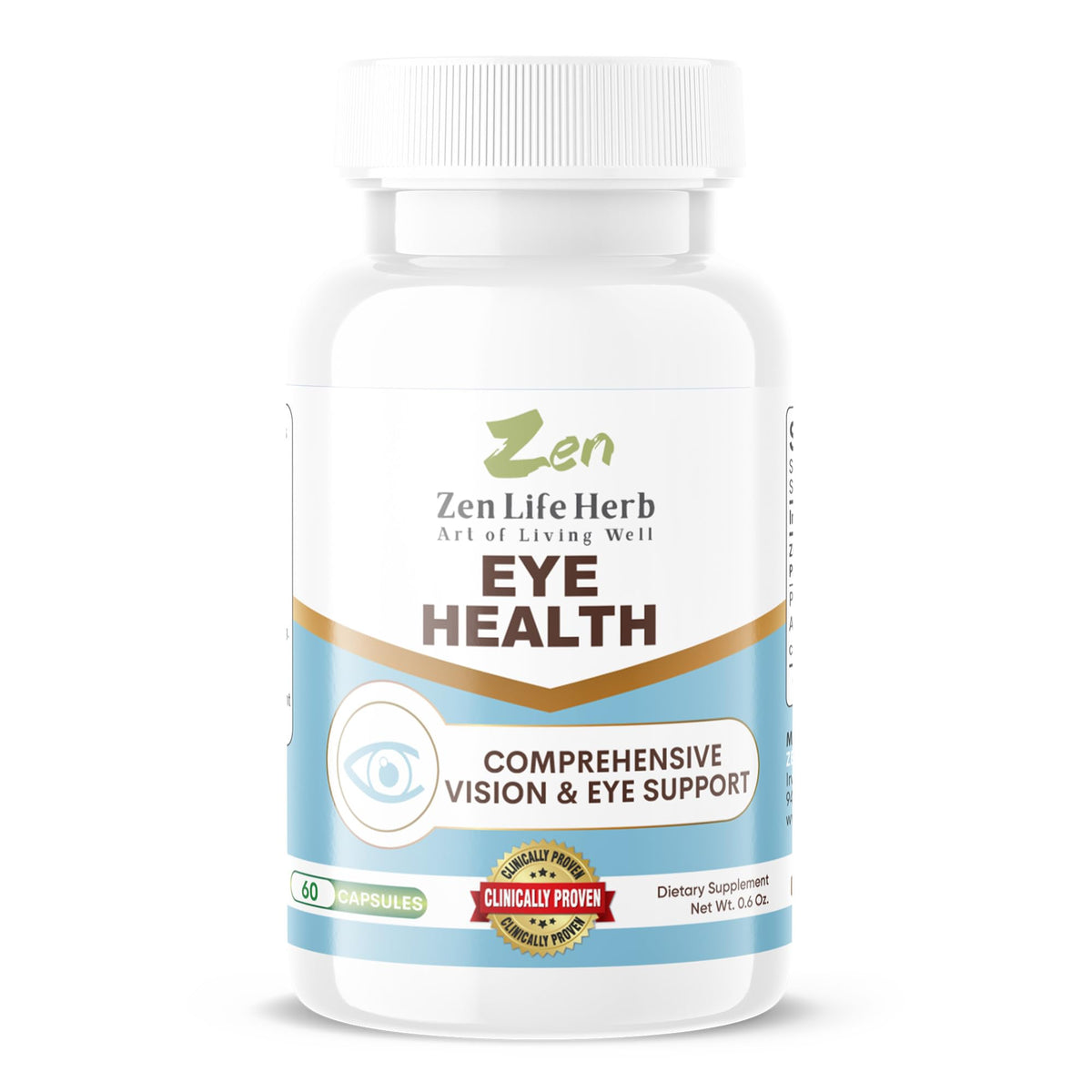 ZEN LIFE HERB Eye Health Supplement front view with packaging