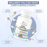 ZEN LIFE HERB Eye Health Supplement lifestyle scene with a laptop