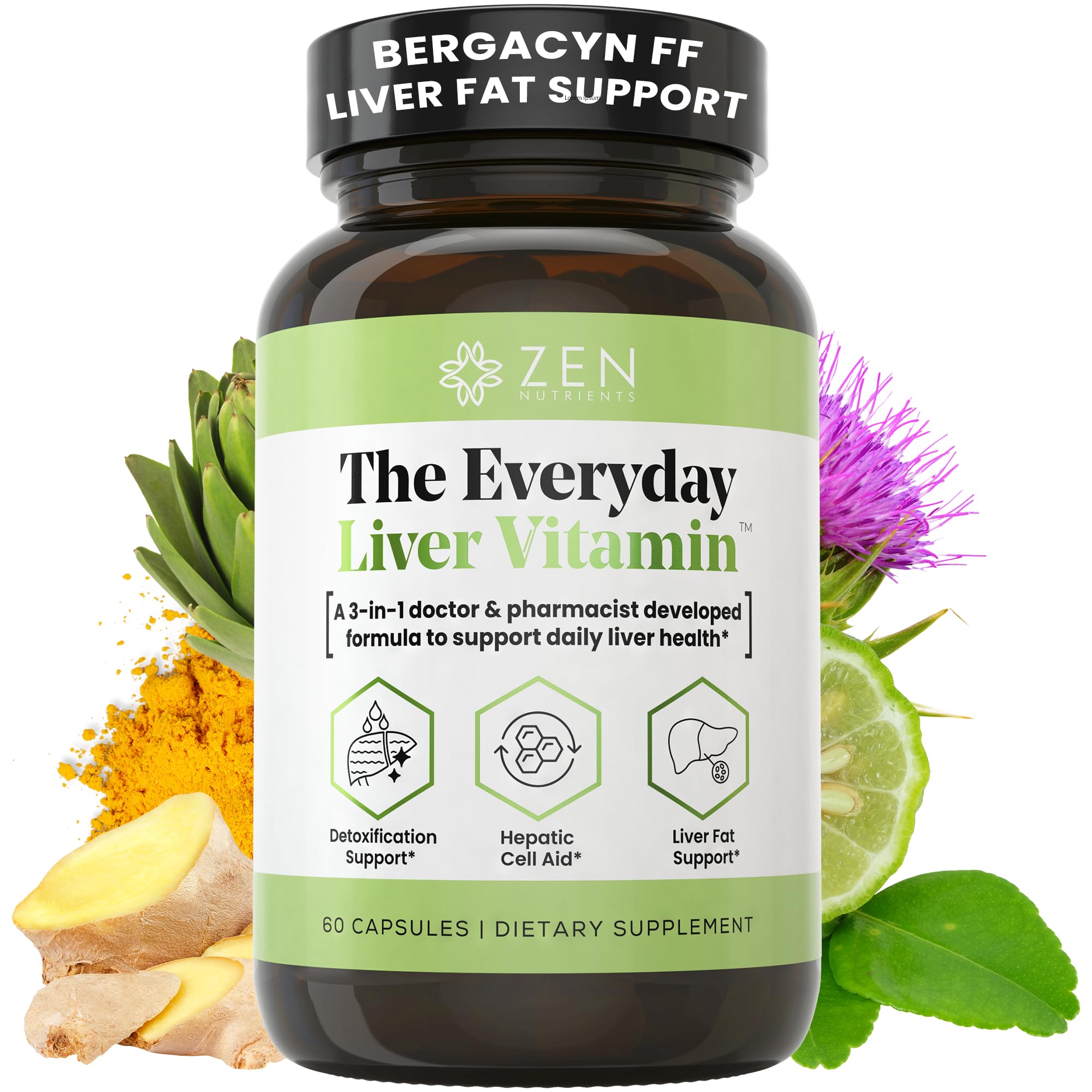 Zen Nutrients Everyday Liver Supplement packaging front view