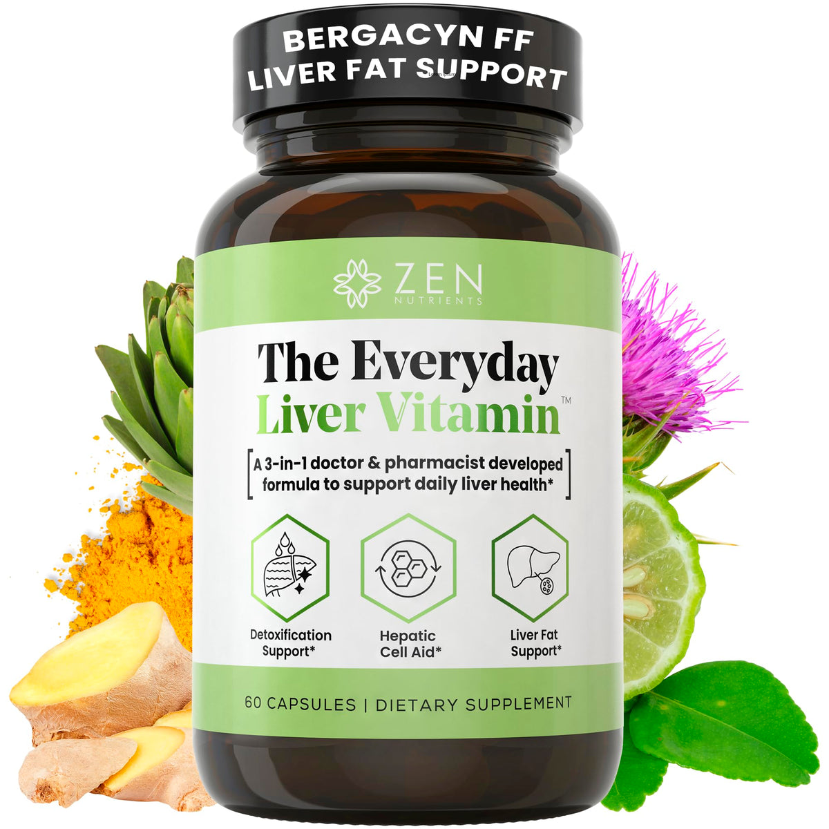 Zen Nutrients Everyday Liver Supplement packaging front view