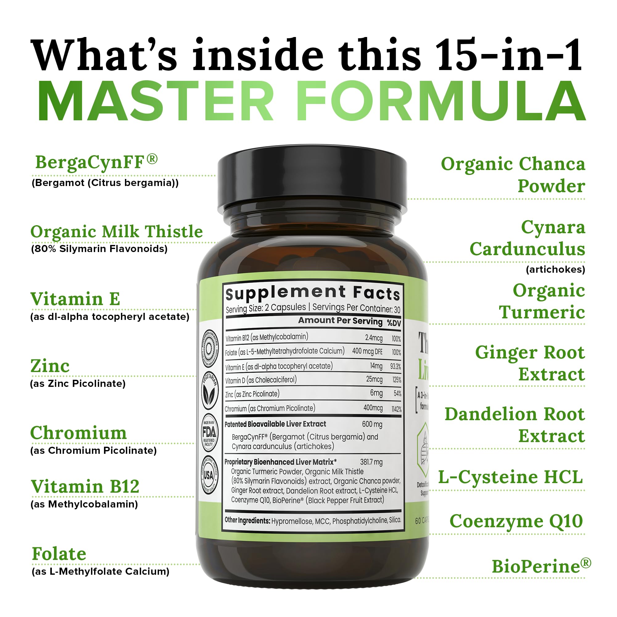 Zen Nutrients Everyday Liver Supplement with a measuring spoon