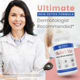 Zen Nutrients SkinVite capsules in a clear glass