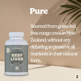 Zen Principle Beef Liver Capsules packaging back view