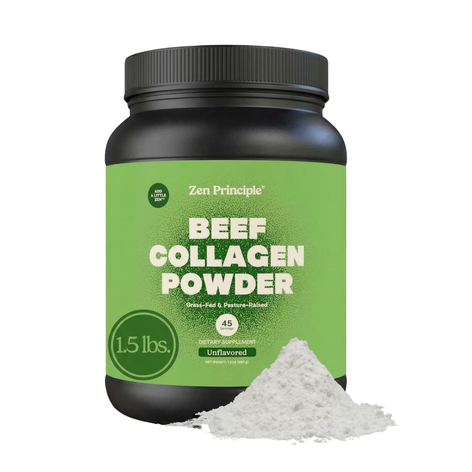 Zen Principle Collagen Peptides 680g front view