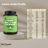 Zen Principle Collagen Peptides serving size scoop
