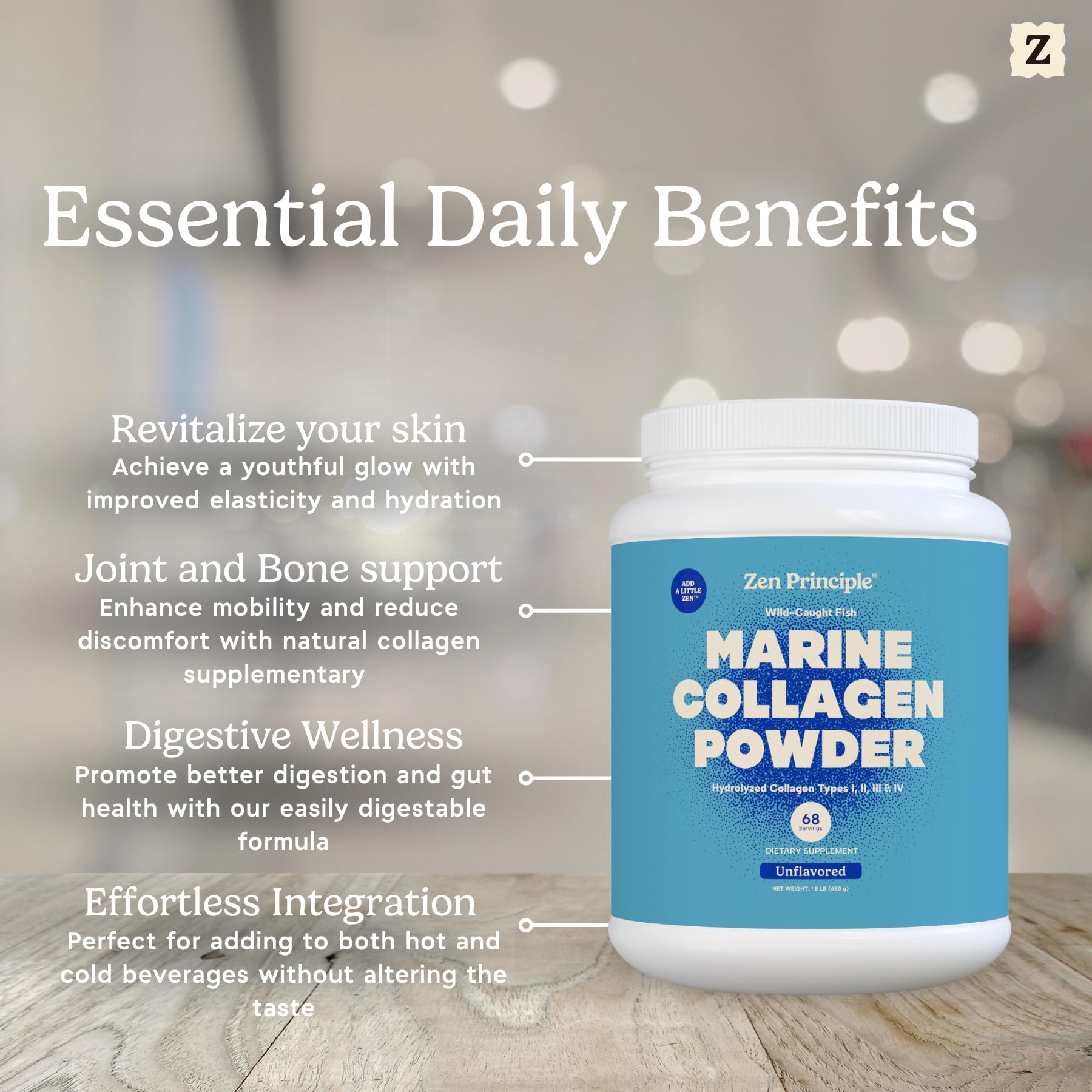 Zen Principle Marine Collagen Peptides ingredients list