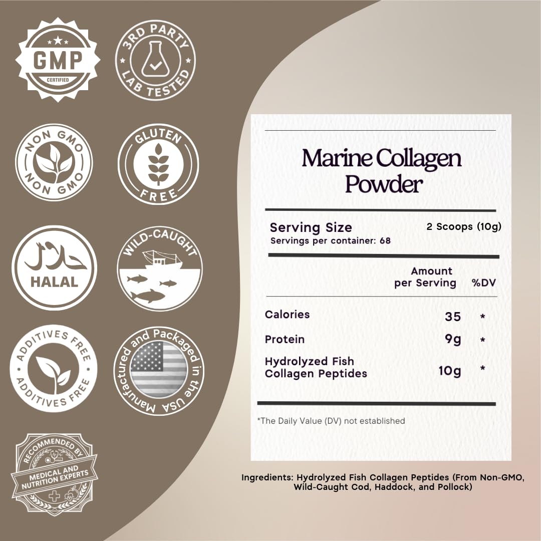 Zen Principle Marine Collagen Peptides packaging side view