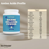 Zen Principle Marine Collagen Peptides scoop showing powder