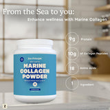 Zen Principle Marine Collagen Peptides with smoothie ingredients