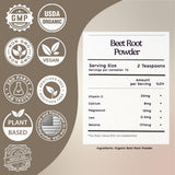 Zen Principle Organic Beetroot Powder packaging side view