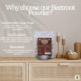 Zen Principle Organic Beetroot Powder scoop with powder