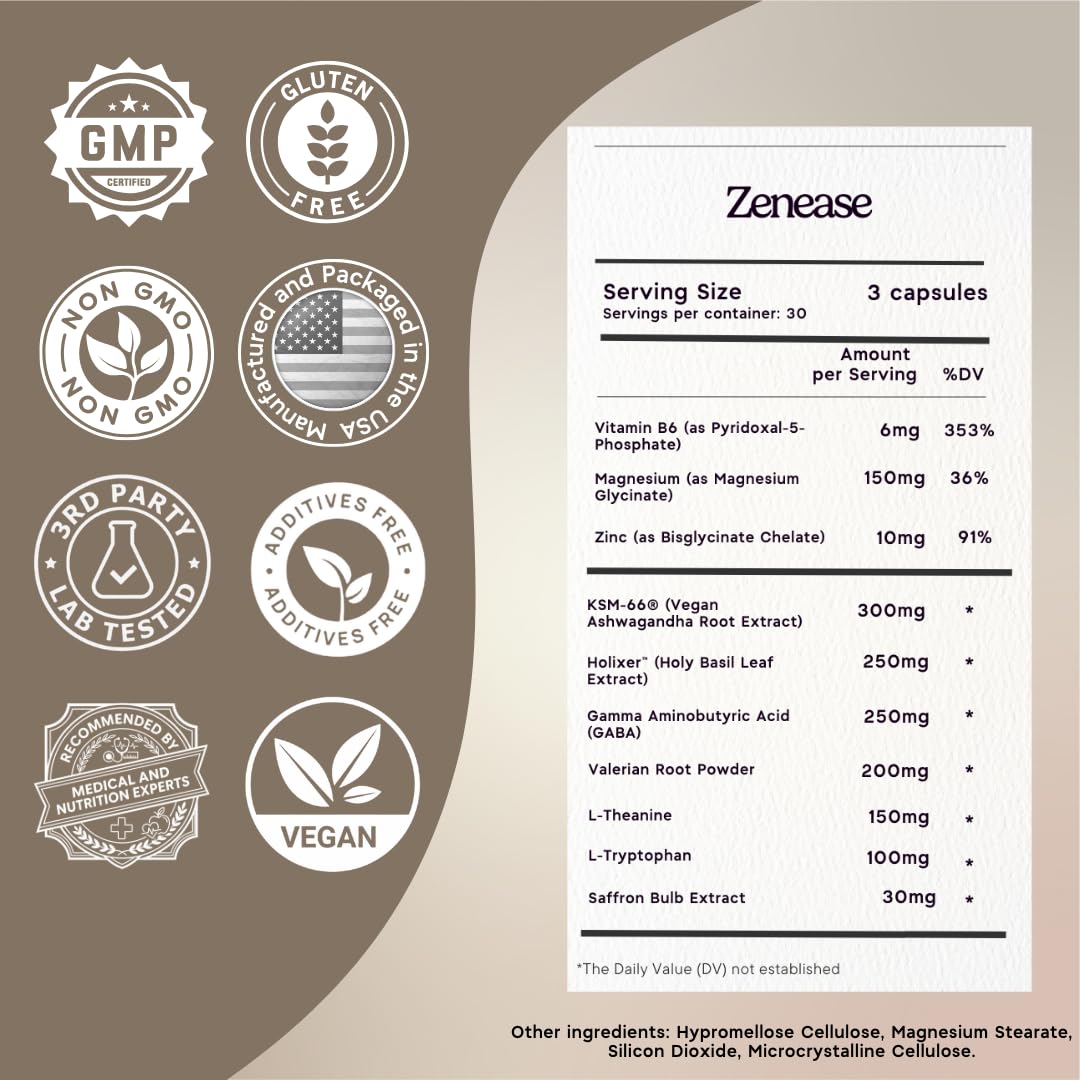 Zen Principle Zenease 90 Capsules side view