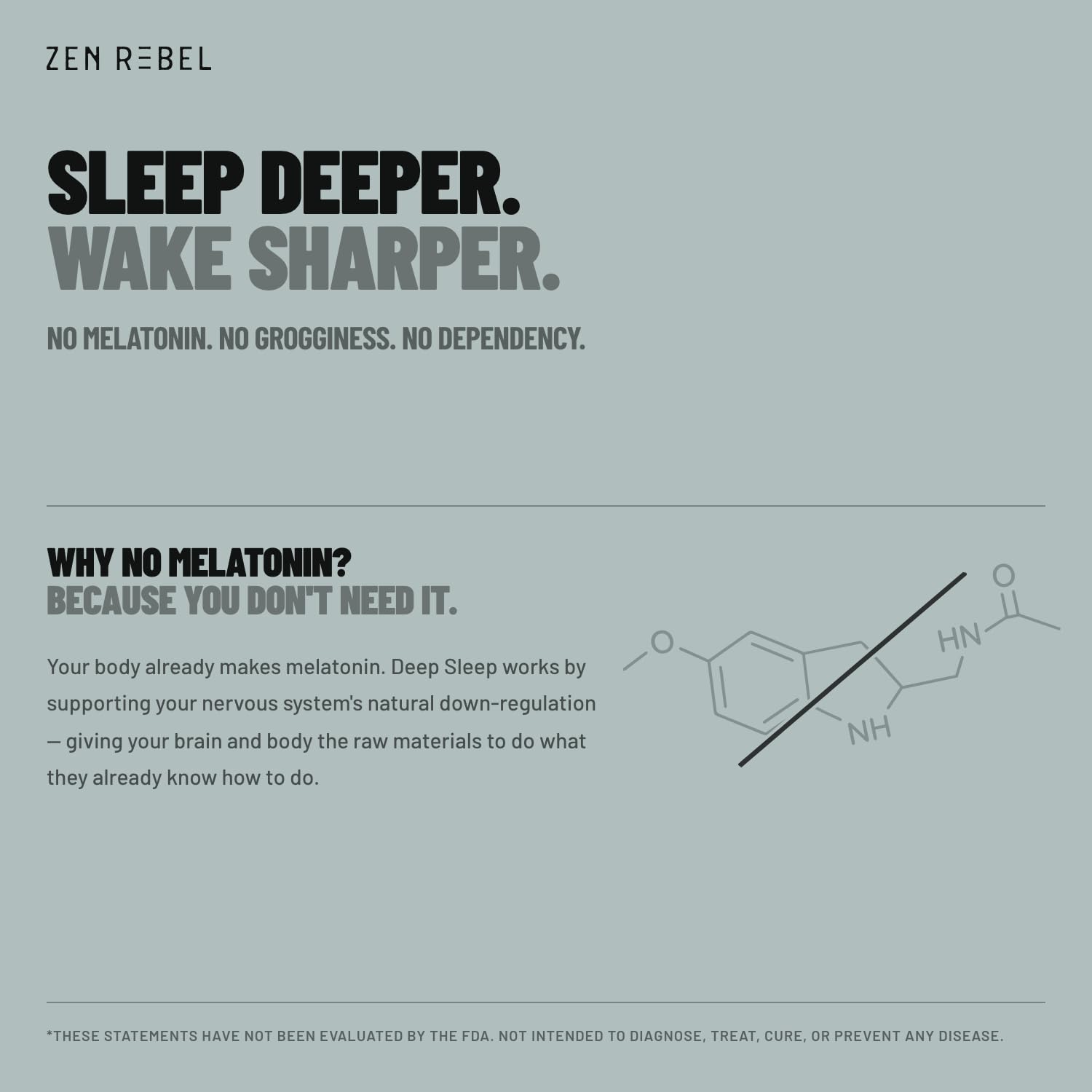 ZEN REBEL Deep bottle with a measuring spoon