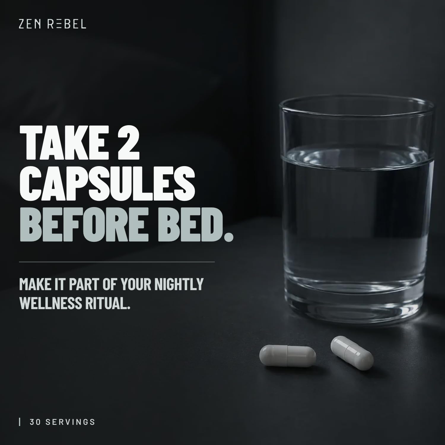 ZEN REBEL Deep capsules on a wooden table