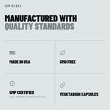 ZEN REBEL Deep packaging and label detail