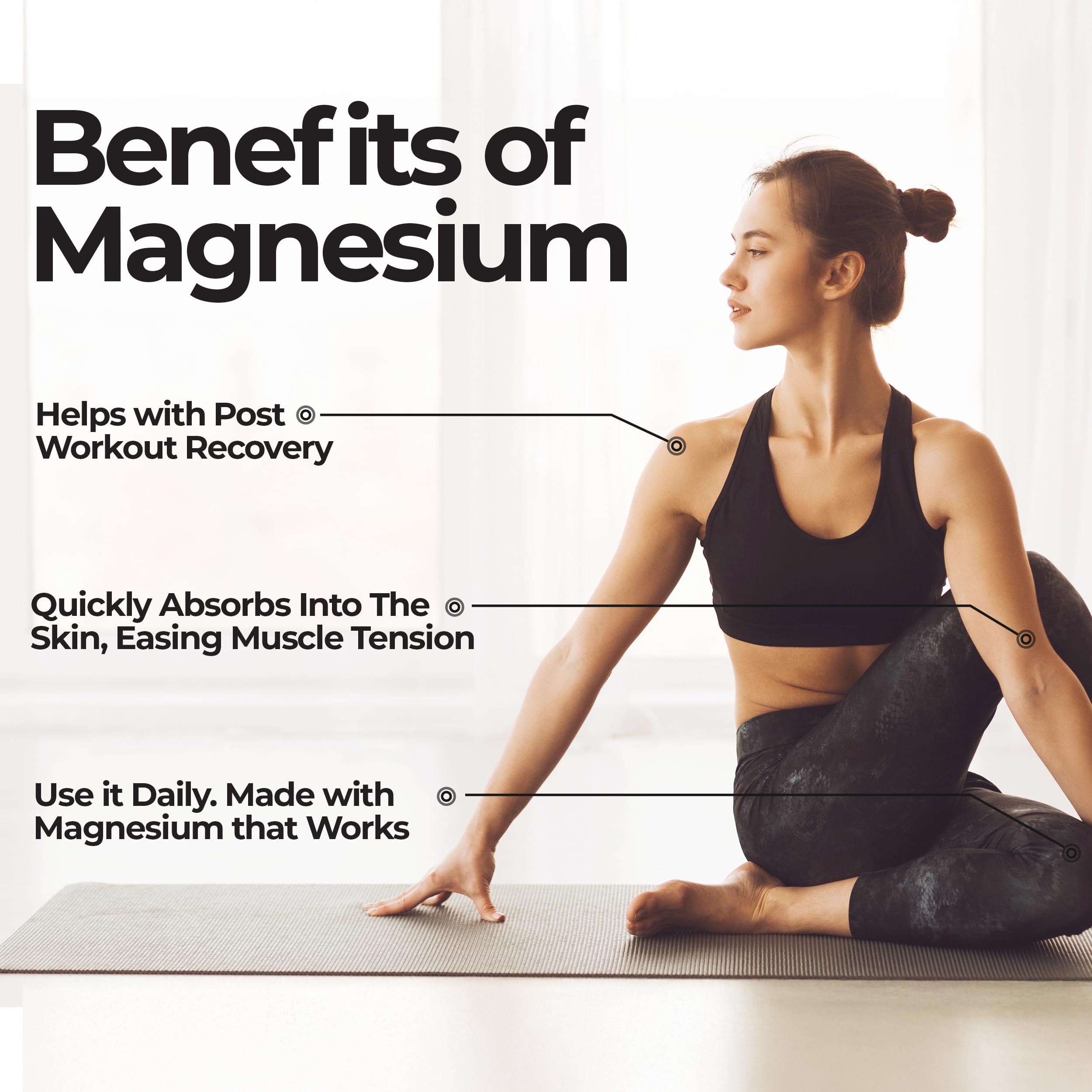 Zen Routine Magnesium Oil Spray 227g application on skin