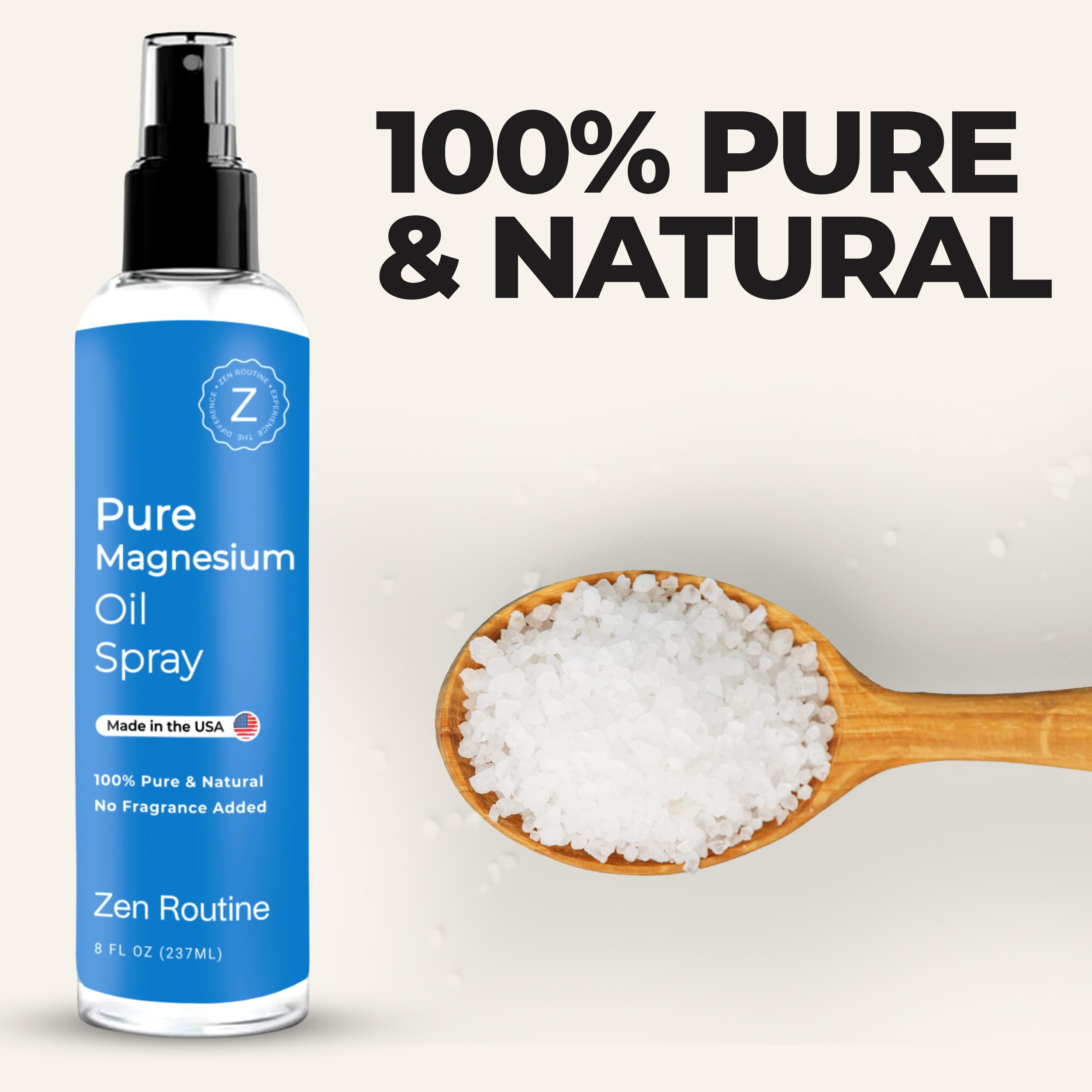 Zen Routine Magnesium Oil Spray 227g side view