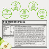 Zena Nutrition Alfalfa Superfood Powder with fresh apples