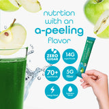 Zena Nutrition Organic Supergreens Energy + Hydration stick pack with ingredients displayed