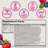 Zena Nutrition Organic Supergreens Powder 299g with fruits and vegetables