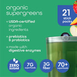 Zena Nutrition Organic Supergreens Powder Mixed Berry flavour stick pack