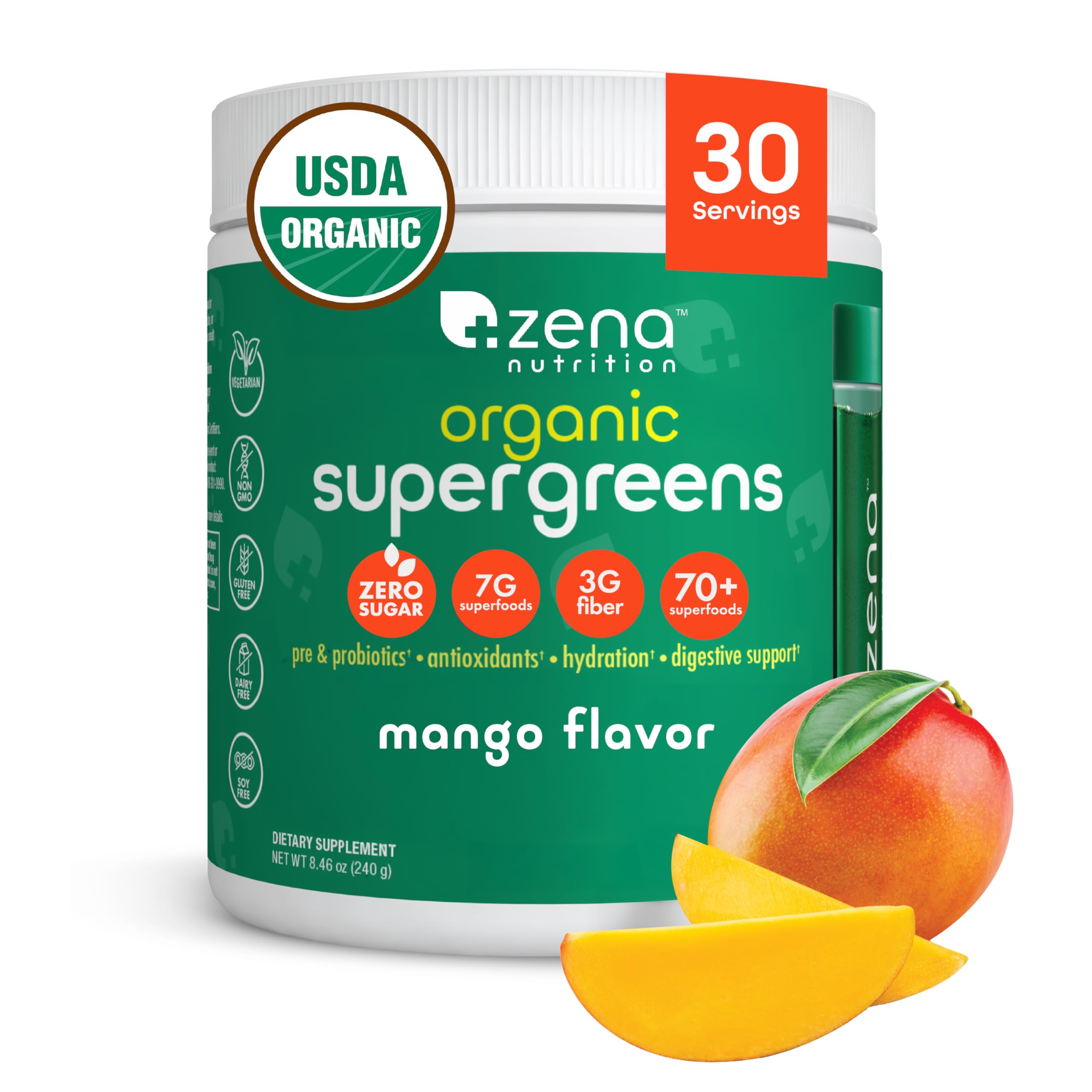 Zena Nutrition Superfood Powder 290g front view with packaging
