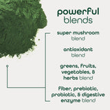 Zena Nutrition Superfood Powder 290g side view showing label