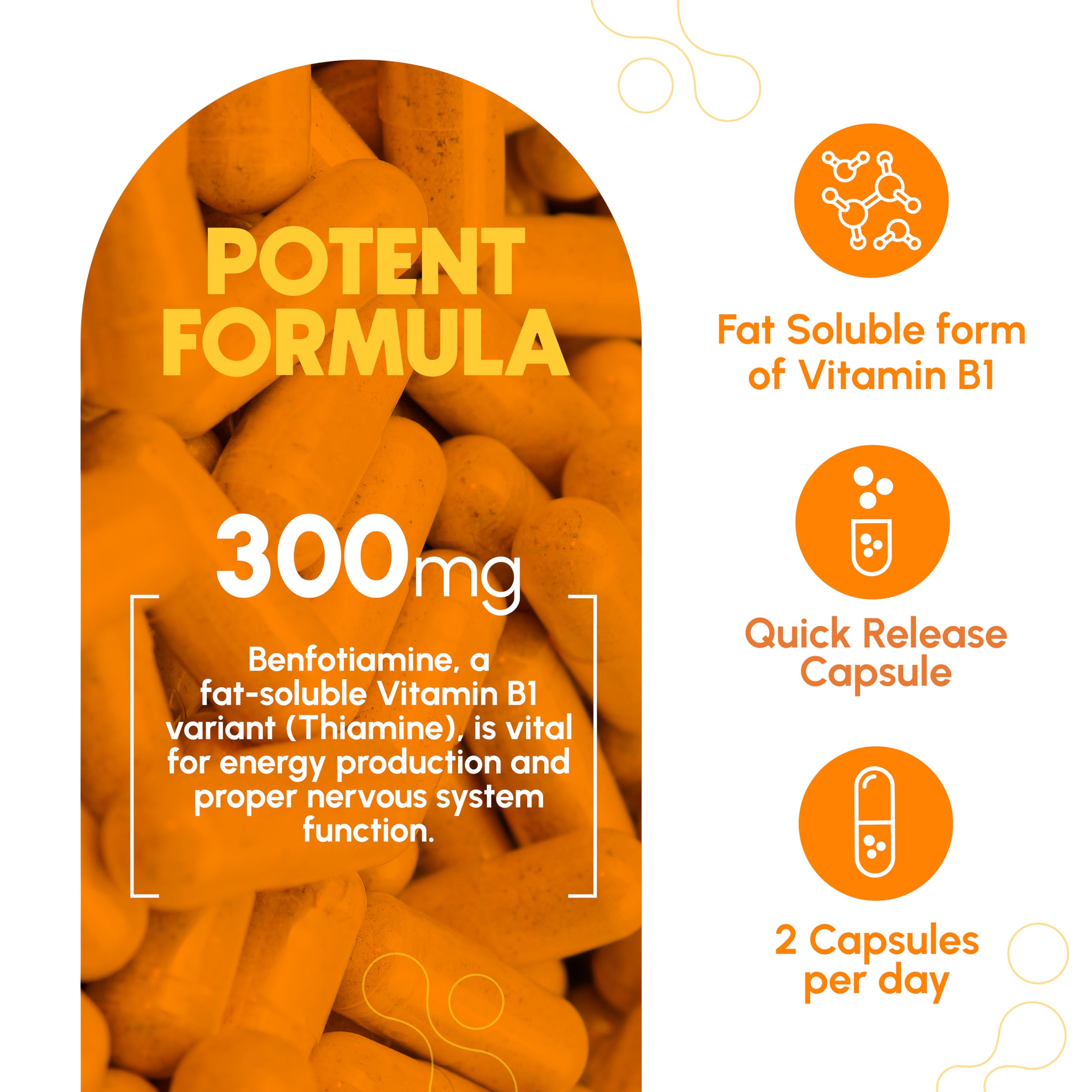 Zenavea Benfotiamine 300mg supplement side view