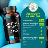Zenavea L-Methylfolate 15mg capsules ingredients list