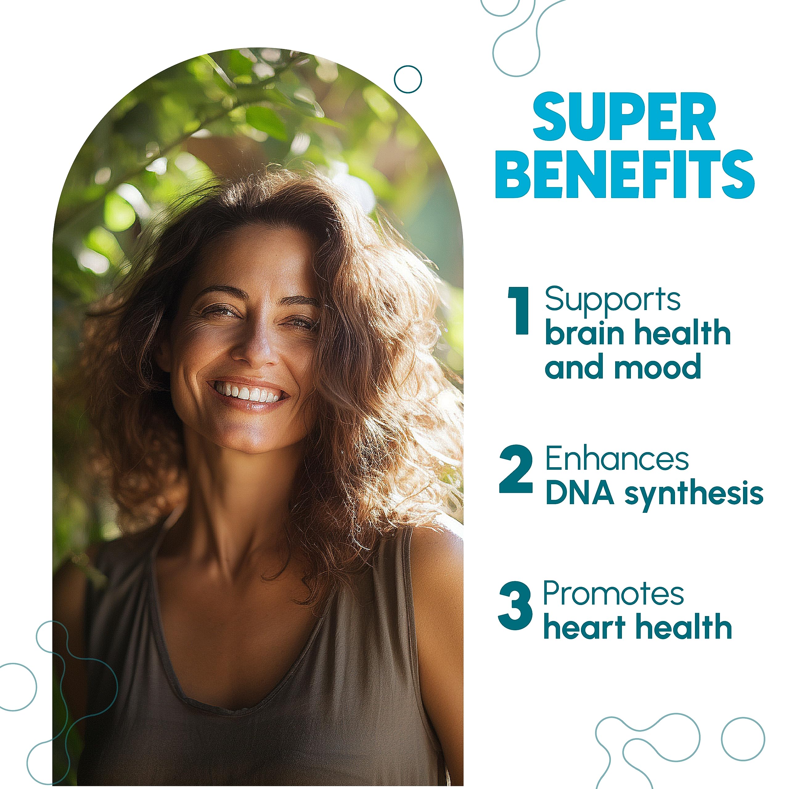 Zenavea L-Methylfolate 15mg capsules on a wooden table