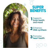 Zenavea L-Methylfolate 15mg capsules on a wooden table