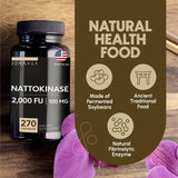 Zenavea Nattokinase capsules arranged in a circle