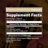 Zenavea Nattokinase capsules showing dosage information