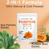 Zenbora Pumpkin Seed Oil 399g back view with ingredient list