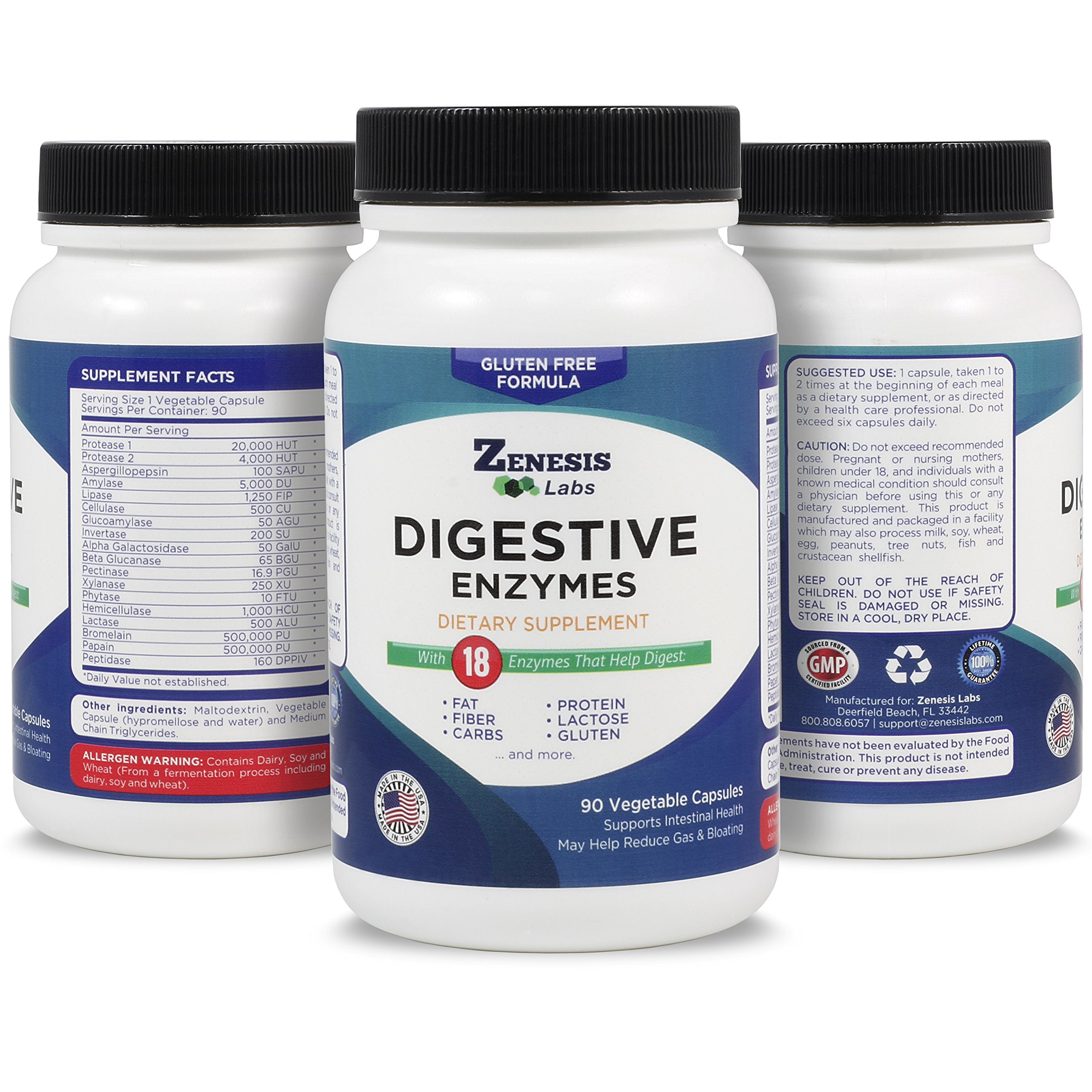 Zenesis Labs Multi-Enzymes Supplement 68g packaging