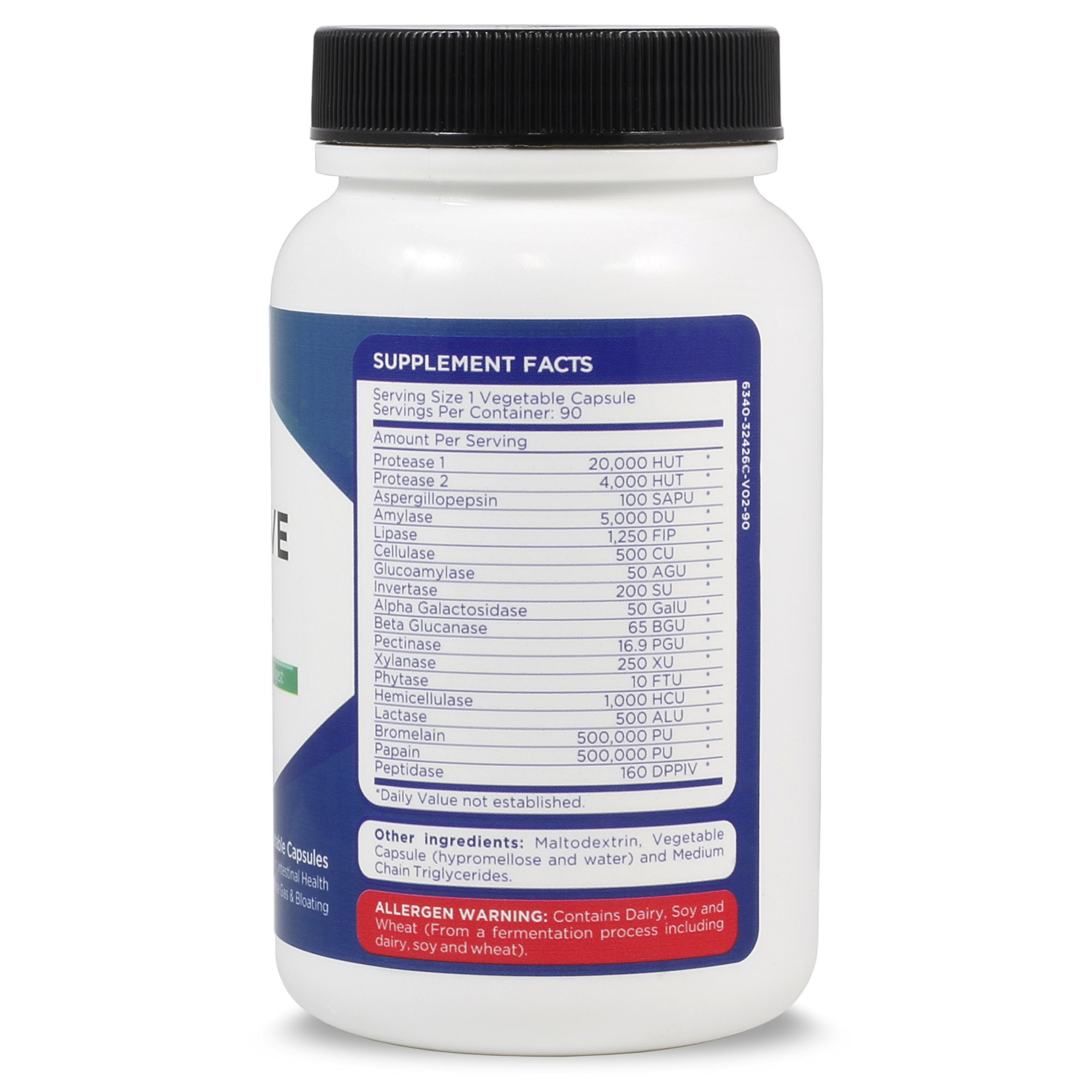Zenesis Labs Multi-Enzymes Supplement 68g side view