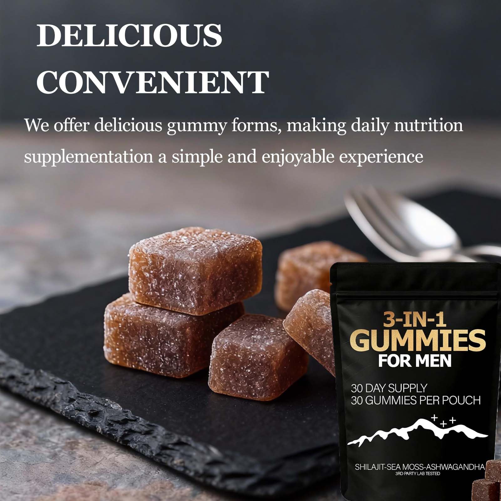 Zenith Gummies on a wooden table