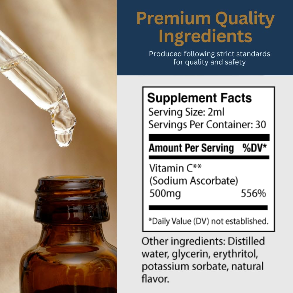Zenith Labs Nano C Vitamin C Liquid Supplement dropper