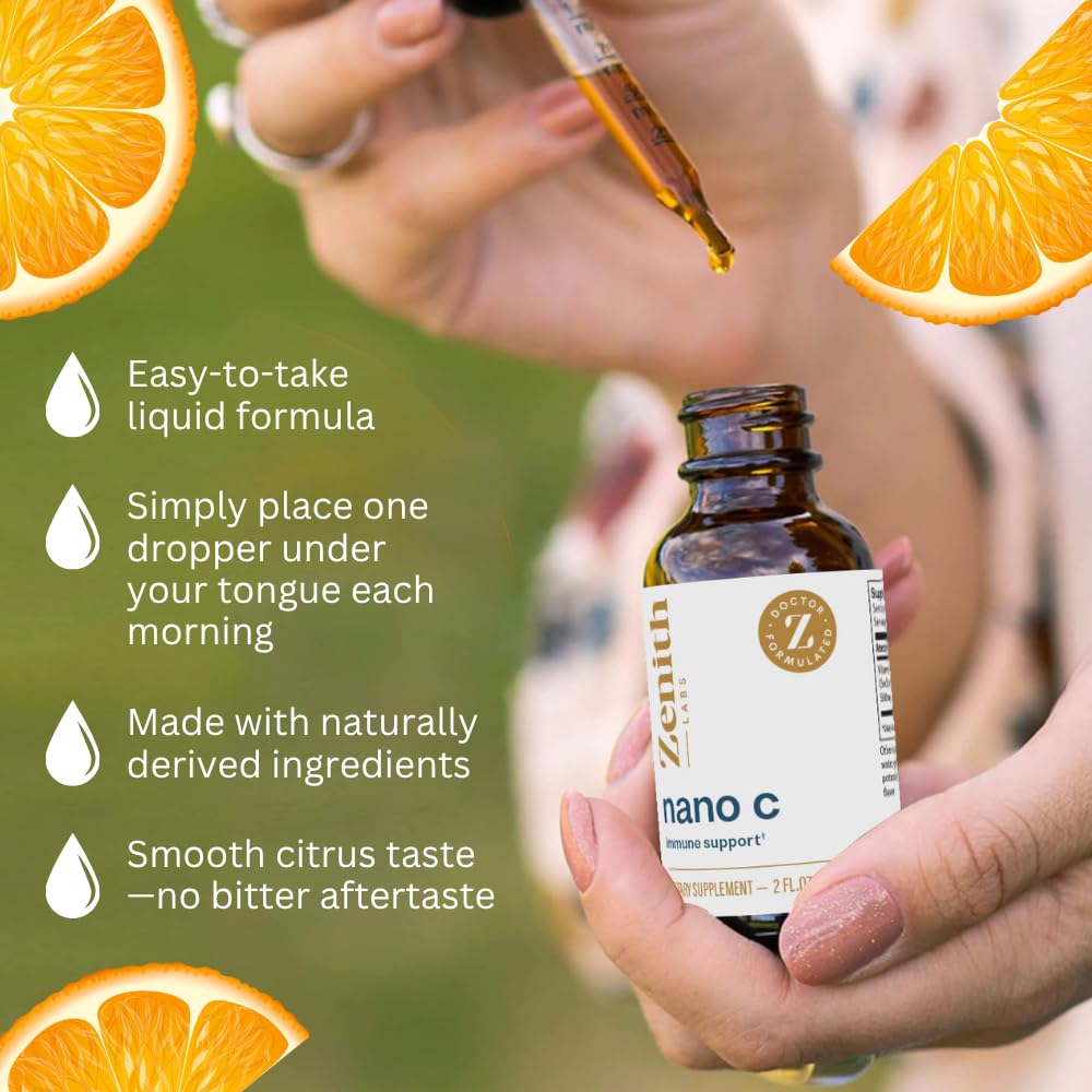 Zenith Labs Nano C Vitamin C Liquid Supplement side view