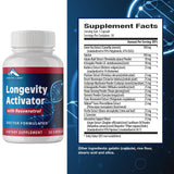 Zenith Labs Resveratrol Supplement 25mg capsules in a hand