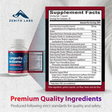 Zenith Labs Resveratrol Supplement 25mg capsules with a glass of water