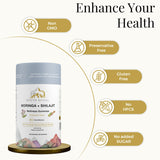 ZENITH RITUAL Shilajit Gummies with a measuring spoon
