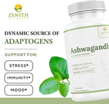 Zenith Vitality Ashwagandha capsules with black pepper extract