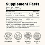 Zenium Sarpagandha Supplement bottle with natural background