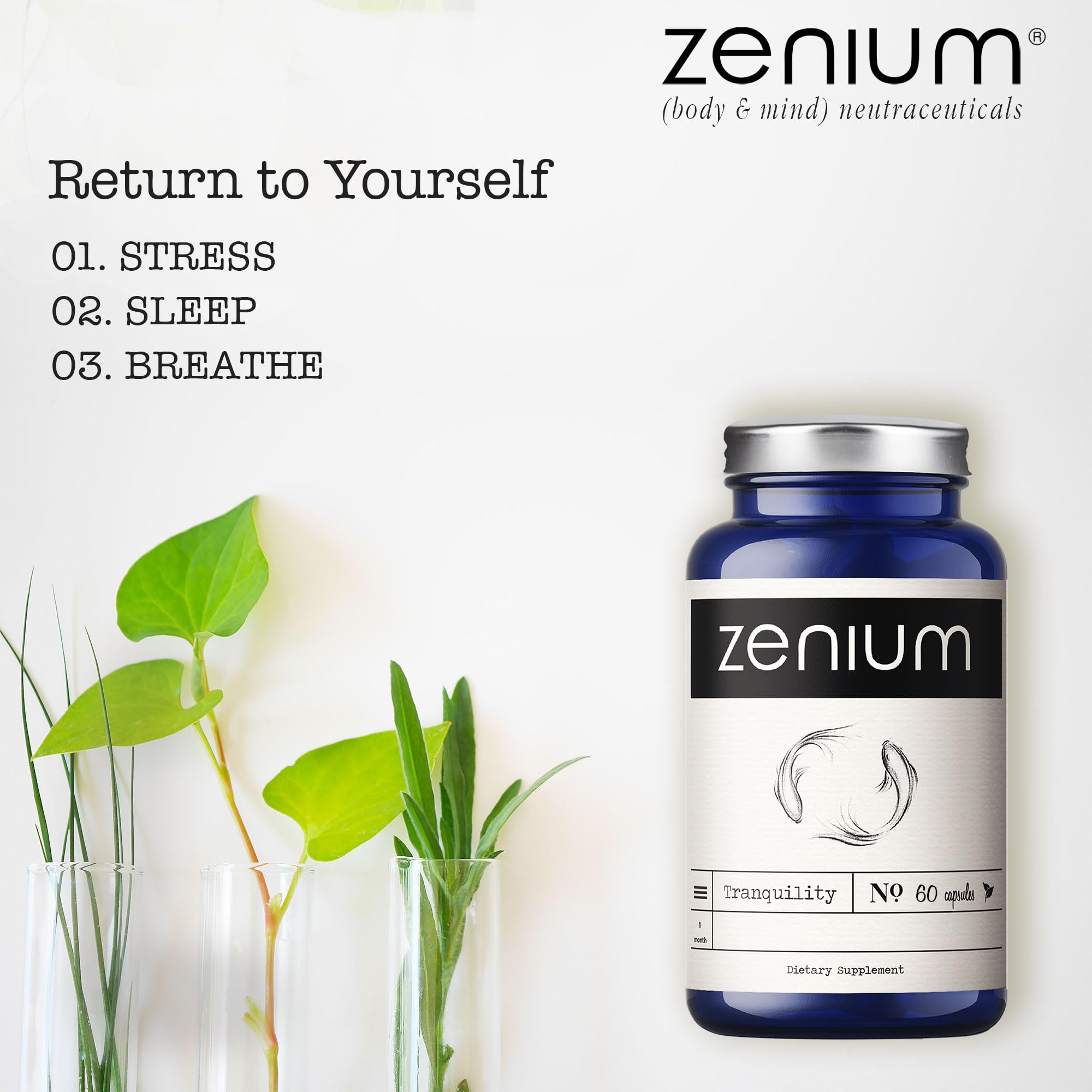 Zenium Sarpagandha Supplement capsule close-up